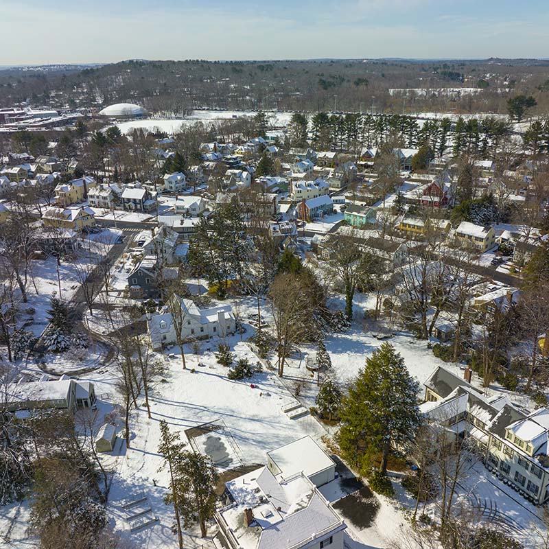 Massachusetts Winter in Quincy, MA